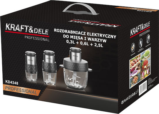 Kraft & Dele Multi Chopper 550W with 300ml Container Grey