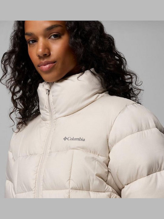 Дамско Puffer Яке Водоустойчиво за Зима Dark Stone