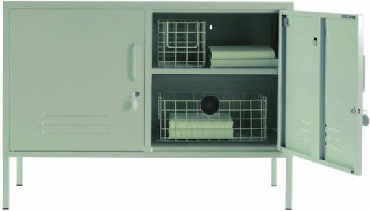 Sideboard Color from Metal Pastel Green 100x40x70cm