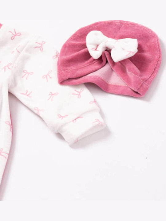 Evita Set Onesie White, Apple Green
