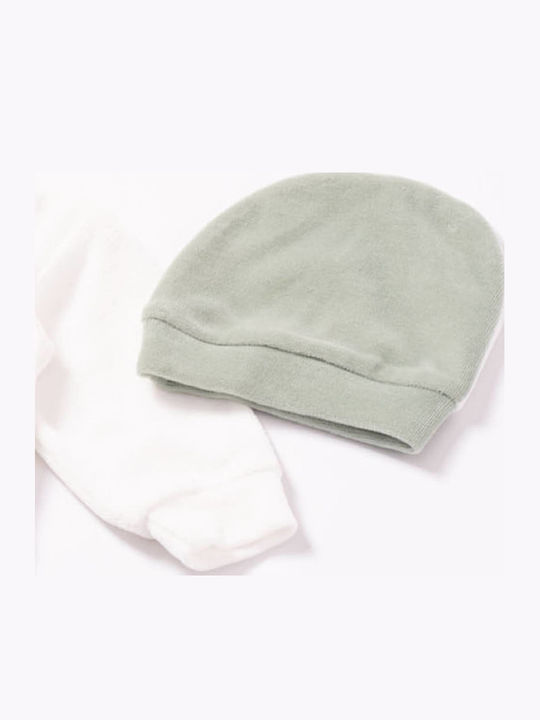 Evita Set Strampler mit Samt Menta