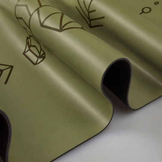 Стелка за йога Pu Pro Yoga Mat Gaja Olive Green 183x68cm