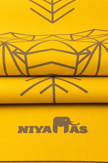 Yoga Mat Pu Pro Yoga Mat Gaja Sun Yellow 183x68cm
