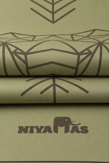 Стелка за йога Pu Pro Yoga Mat Gaja Olive Green 183x68cm