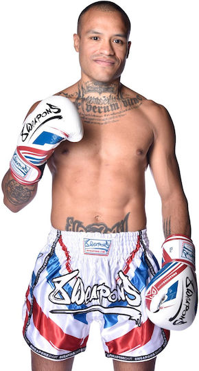 8 Weapons Boxing Gloves Leather Competition White