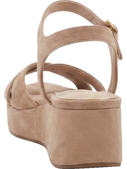 Women's Beige Summer Platforms