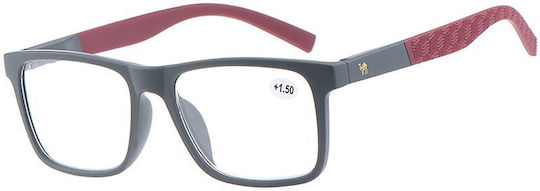 Cammello 6809 Oчила За Четене +0.75 Сив/Червен