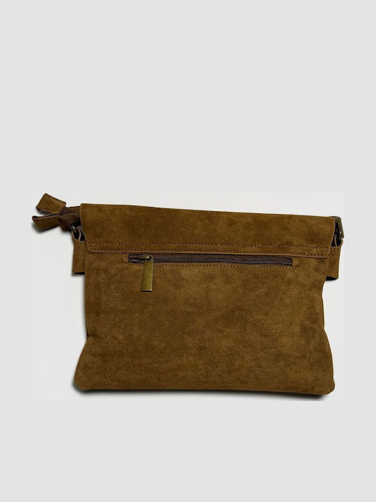 Women's Shoulder Crossbody Suede Brown Bag