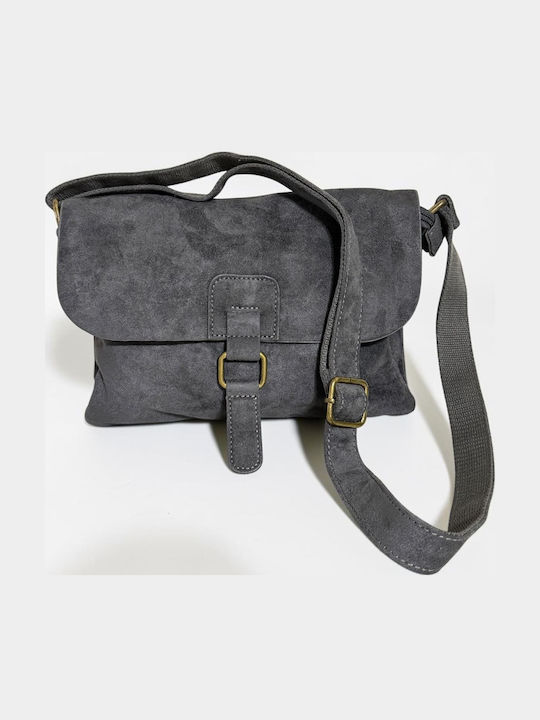 Women's Shoulder Crossbody Suede Grey Bag