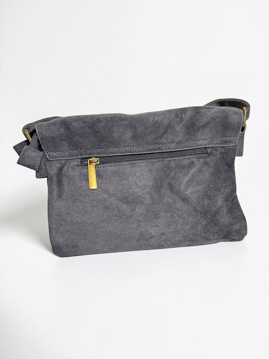 Women's Shoulder Crossbody Suede Grey Bag