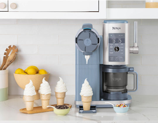 Ninja CREAMi Scoop & Swirl Eismaschine 2x480ml Blau