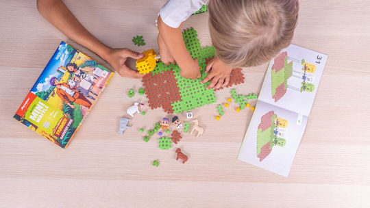 Marioinex Cuburi de construit educative pentru 6+ ani 100 bucăți