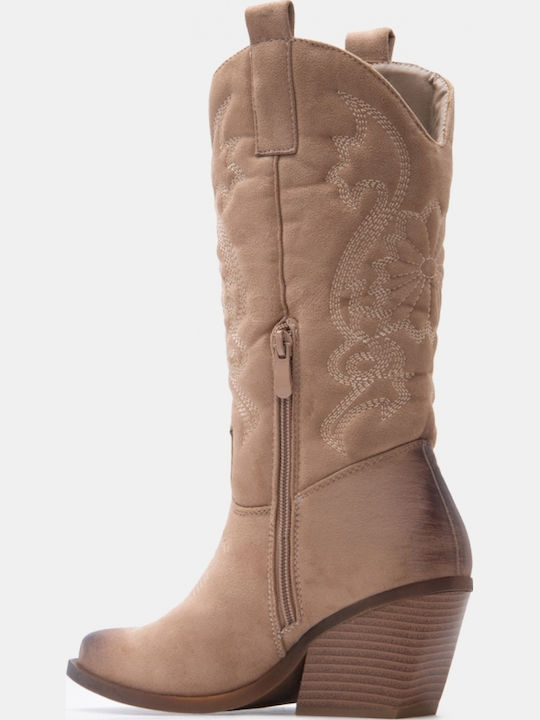 Women's Cowboy Boots Beige