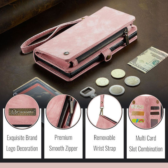 Caseme 008 Google Pixel 10/10 Pro Wallet Case Detachable Silicone Case Pink