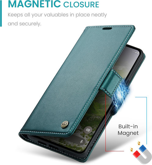 Caseme 023 Google Pixel 10/10 Pro/9 RFID Wallet Leather Case Pearly Blue