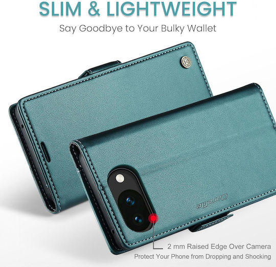 Caseme 023 Google Pixel 10a Rfid Wallet Leather Case Green