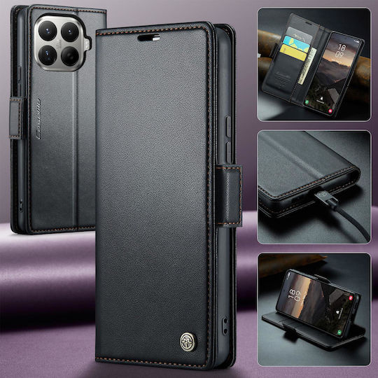 Caseme 023 Xiaomi 17t 5g Rfid Wallet Leather Case Black