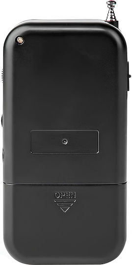 Nedis Pocket Battery-powered Am Fm Radio Analog Tuning Headphone Jack Black