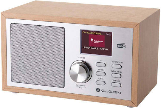 GoGEN Radio de birou DAB+ cu Bluetooth Argintiu