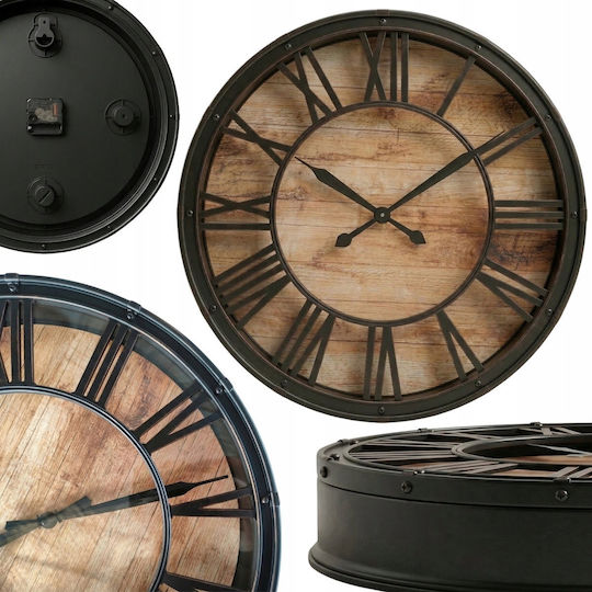 Edaxo Metallische Mehrfarbige Wanduhr Ø39cm