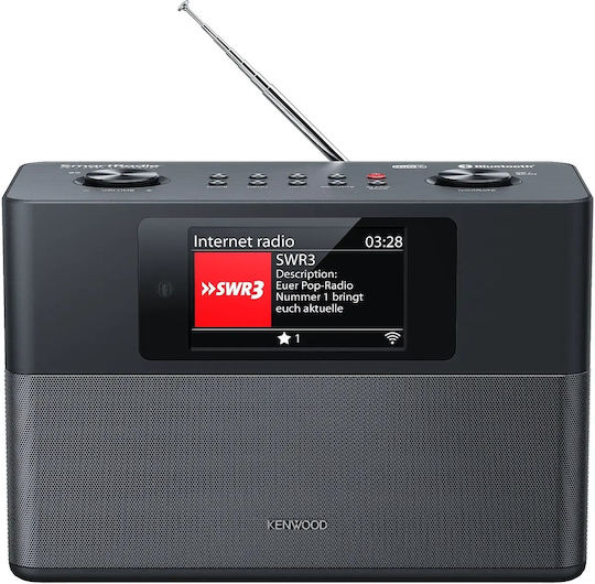 Kenwood 1379340 Tischplatte Radio DAB+ mit Bluetooth und USB Schwarz