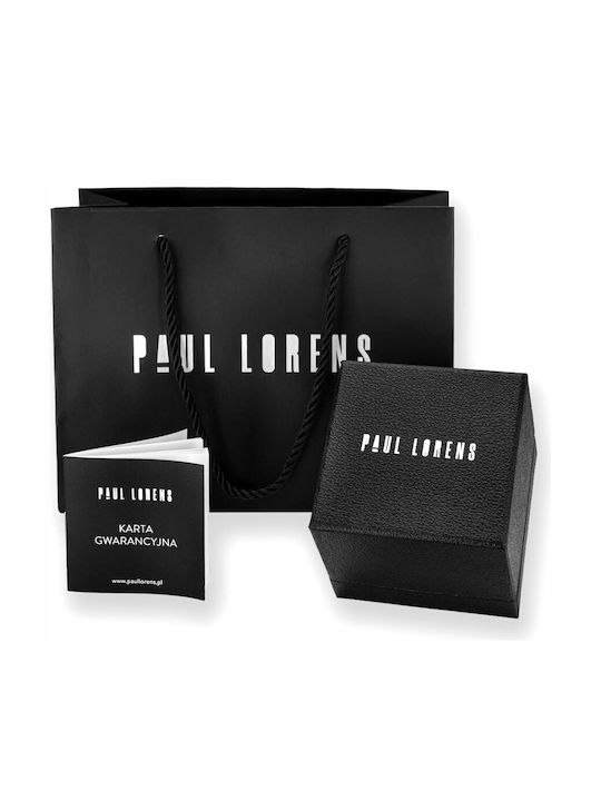 Paul Lorens Ceas Bărbătesc 41mm Cu Baterie Și Curea Din Piele Maro