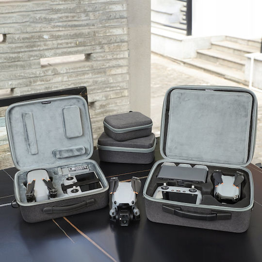 Sunnylife Куфарче За Пренасяне Сиво Текстилно За DJI Air 3S / Air 3 17.5x6.7x15.6см
