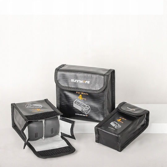 Sunnylife Калъф За Пренасяне На Батерия Черен За DJI Mavic 4 Pro 13.5x7x10.5см