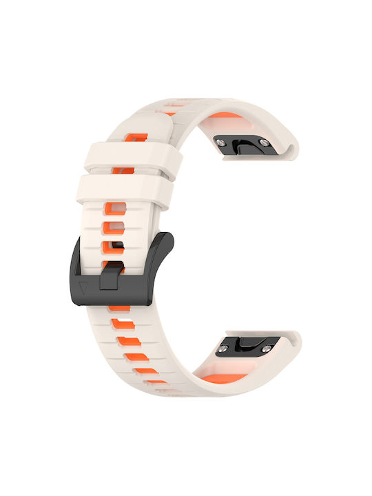 Garmin Instinct 2 Sports Δίχρωμη Ζώνη Ρολογιού Σιλικόνης 22 Mm Starlight+orange Garmin Instinct 2 Sports Δίχρωμη Ζώνη Ρολογιού Σιλικόνης 22 Mm Starlight+orange