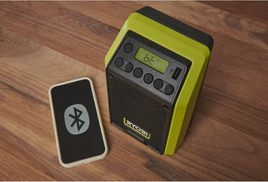 Ryobi Настолен радиоприемник Акумулаторно DAB+ с Bluetooth и USB