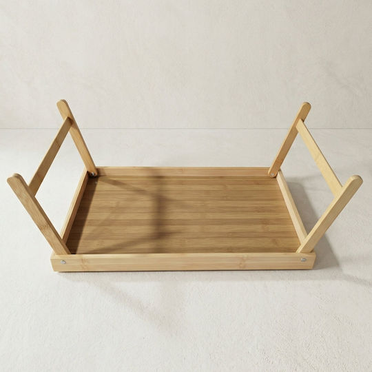 Zeller Bambus Bett-Tablett 54x30x24cm