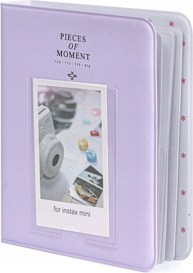 Loveinstant Мини Албум за 64 Снимки Лилав 5.5x8.8см