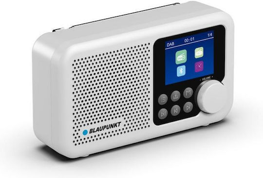 Blaupunkt DR8WH Portable Rechargeable Radio DAB+ with Bluetooth and USB White