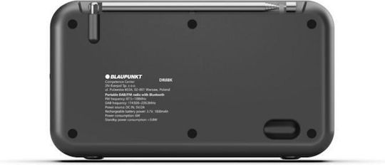 Blaupunkt DR8BK Portable Battery Radio DAB+ with Bluetooth and USB Black