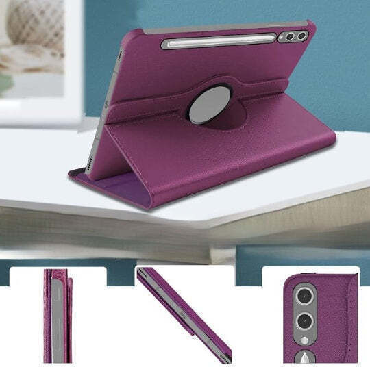 Smart Case 360° Въртящ се Стойка Book Cover Samsung Galaxy Tab S9 Fe 10.9" Лилав