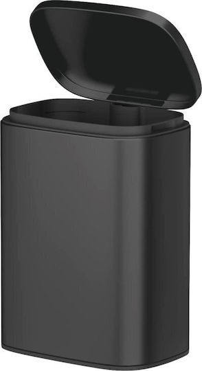 Wenko Metallic Bathroom Bin 5lt Black