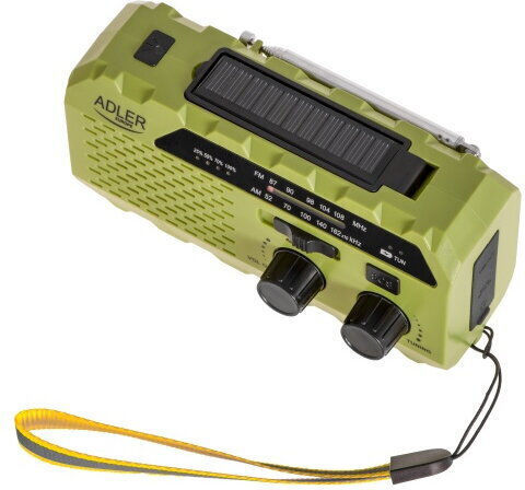 Adler AD 1197 Radio Portabil Solar Verde