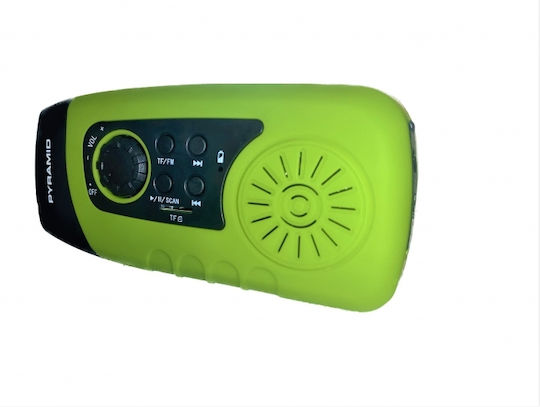 Pyramid International Radio de buzunar solar cu USB bej