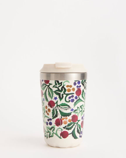 Chilly's Термос Чаша Неръждаема Стомана Без BPA 340ml Coffee Cup Emma Bridgewater Rosehip Ivy