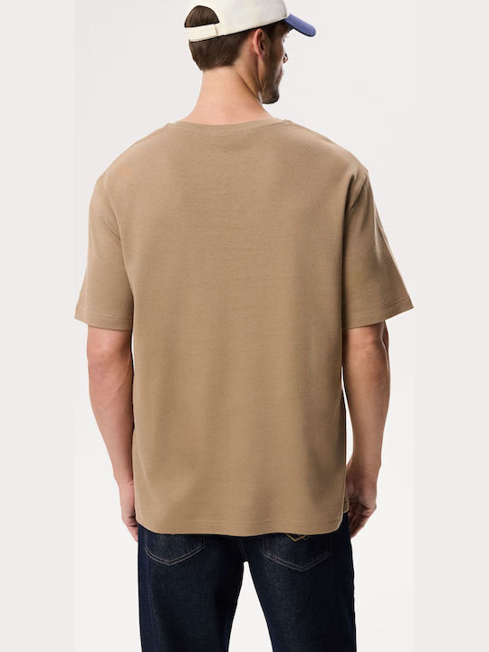 Interte Herrenblusen Kurzarm T-Shirts Beige