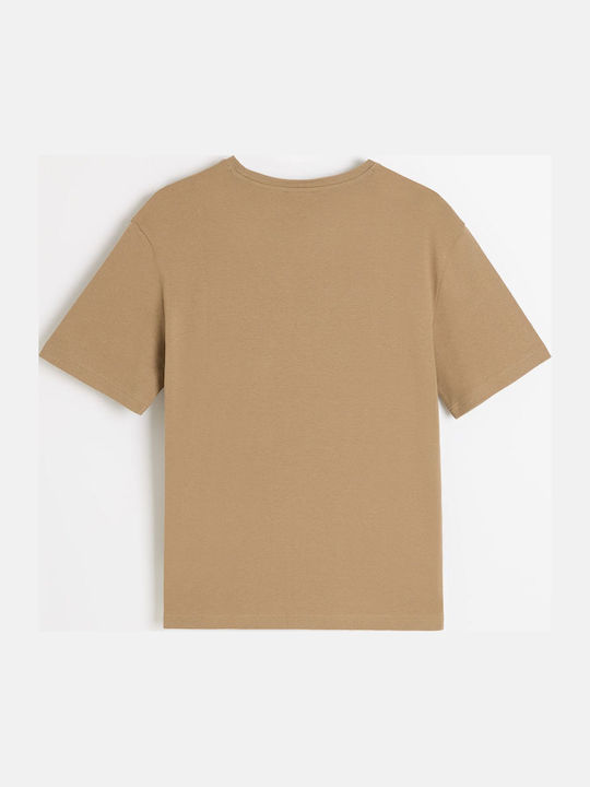 Interte Herrenblusen Kurzarm T-Shirts Beige
