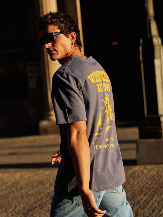 Amr T-shirt Μπλε