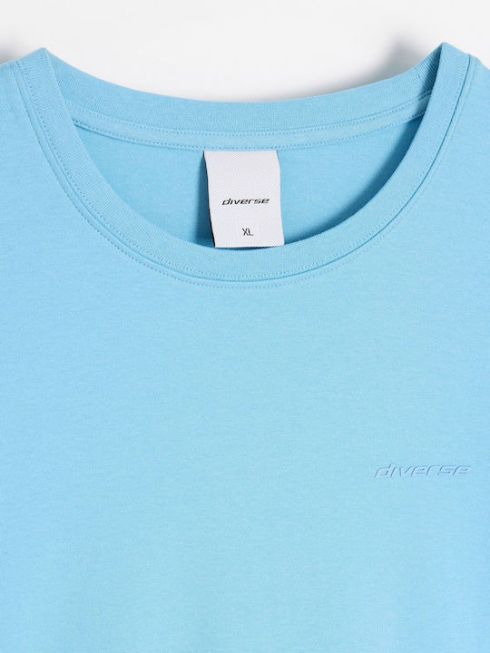 Interte Herrenblusen Kurzarm T-Shirts Blau