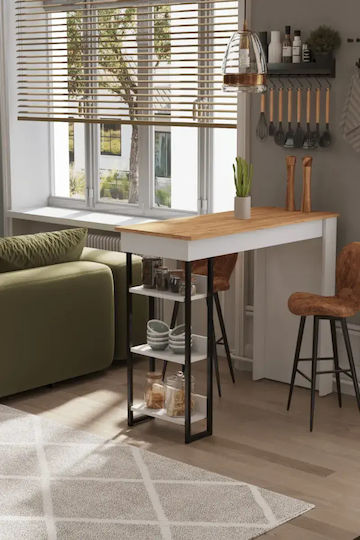 Bar-Tisch Eiche 120x50x110cm