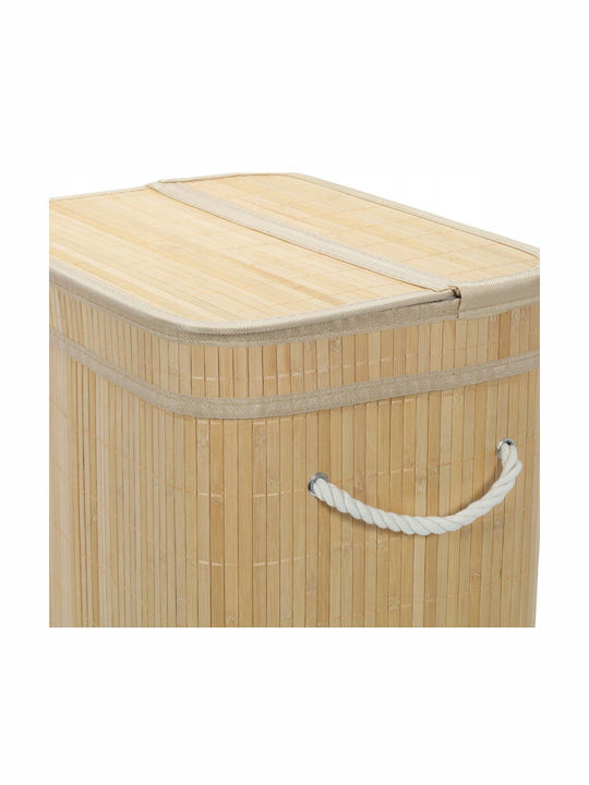 Кошница за пране Bamboo 80lt с Капак Бежова