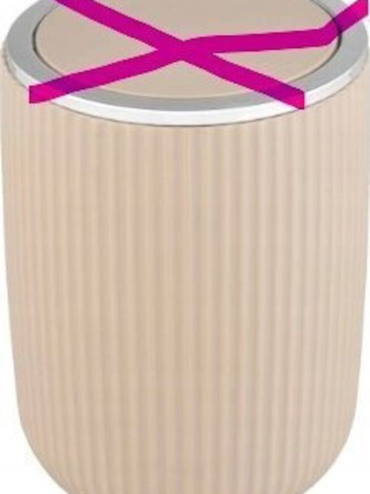 Wenko Laundry Basket Plastic with Cap Pink