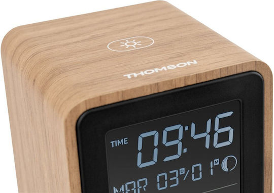 Thomson WS102TBK Kabellose Wetterstation Digital Tischplatte Schwarz