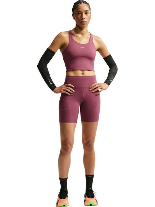 Dri-FIT Tempo Дамско Спортно Бюстие Pink с Подплата