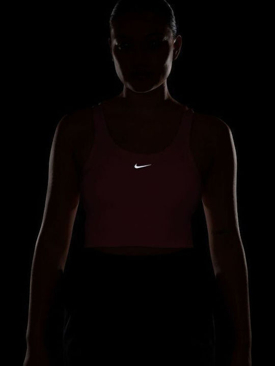 Dri-FIT Tempo Дамско Спортно Бюстие Pink с Подплата