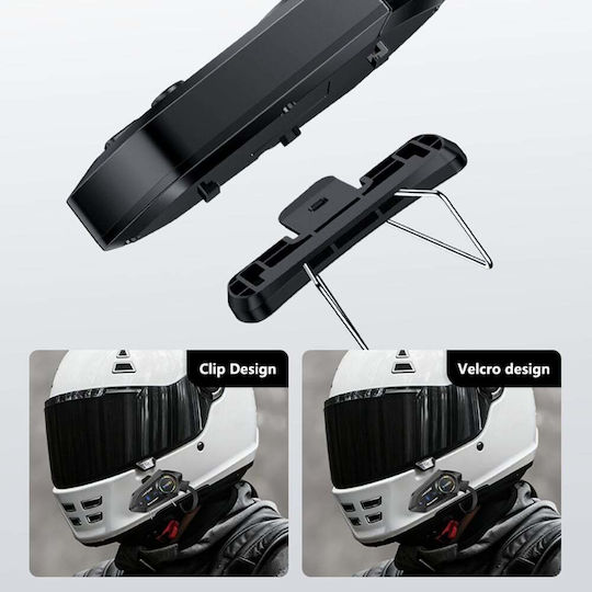 Yesido VC19 Einzelne Gegensprechanlage für Motorradhelm mit Bluetooth